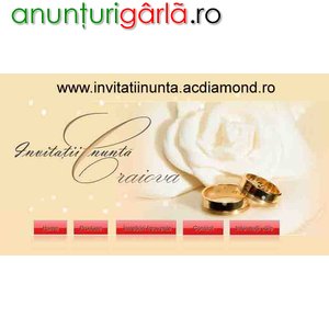 Imagine anunţ Invitatii de nunta Craiova Bals Slatina Caracal Bechet Calafat