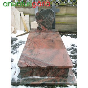 Imagine anunţ Monument granit rosu curcubeu