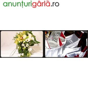 Imagine anunţ Organizare nunti, catering nunta, aranjamente florale, decoratiuni sali, masini, baloane