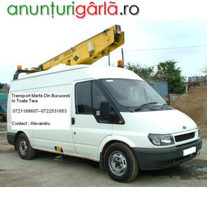 Imagine anunţ Transport Marfa din Bucuresti in toata tara 0721188607