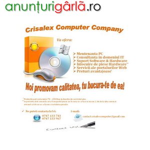 Imagine anunţ Crisalex Computer Company
