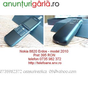 Imagine anunţ Nokia 8820 Erdos model 2010