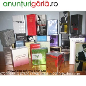 Imagine anunţ Vand Parfum Parfumuri Bvlgari Armani Versace Paco Rabanne D&G Givenchy Gucci Chopard Diesel Boss Lacoste