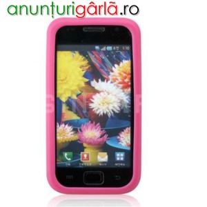 Imagine anunţ Vand huse silicon SAMSUNG GALAXY S i9000 black, white and pink