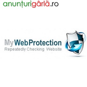 Imagine anunţ Iti protejam website-ul de virusi! Verificam 24 / 24 siteul tau!