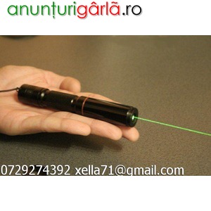 Imagine anunţ Laser verde pointer 200mw arde chibrite ultraslim - arde instant, topeste plastic