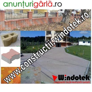 Imagine anunţ Windotek Suceava: Productie si montaj pavele vibropresate, Boltari, Garduri din boltari ornamentali