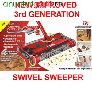 Imagine anunţ NOUA Matura rotativa Swivel Sweeper G3! Acum la a 3-a generatie!