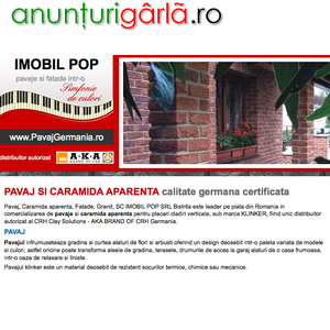 Imagine anunţ Caramida aparenta, Caramida aparenta KLINKER, IMOB POP SRL, Unic distribuitor autorizat in Romania
