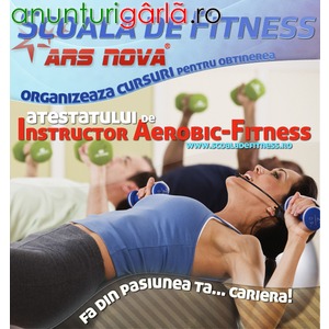 Imagine anunţ Curs Instructor Aerobic-Fitness autorizat CNFPA