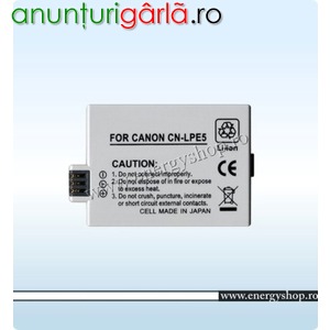 Imagine anunţ Acumulator si incarcator tip Canon LP-E5, LPE5