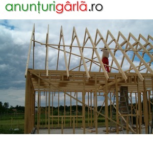 Imagine anunţ Construim case pe structura de lemn cu orice tip de finisaje la preturile cele mai bune.