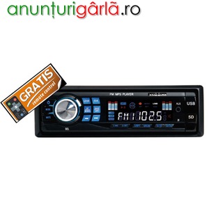Imagine anunţ Radio Mp3 Player Auto nou cu telecomanda cititor SD USB foarte ieftin