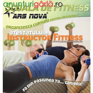 Imagine anunţ Curs instructor fitness - Scoala de Fitness Ars Nova