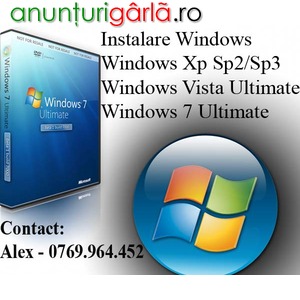 Imagine anunţ Instalare Windows La Domiciliu Bucuresti 0769964452