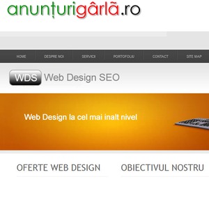 Imagine anunţ Web Design cu rezultate