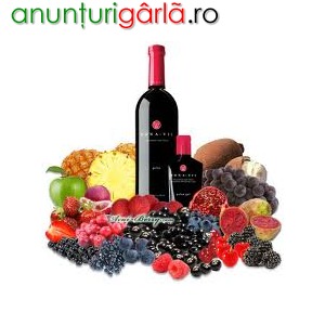 Imagine anunţ MONA VIE suc 100% natural din fructul ACAI si alte 18 fructe