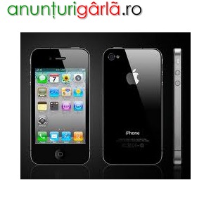 Imagine anunţ vand iphone 4 16gb black in stare impecabila, pachet complet - 1449 ron - FACTURA + GARANTIE !! ORANGE ROMANIA !!