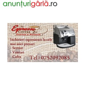 Imagine anunţ Inchirieri espresoare cafea si service Tg-Mures