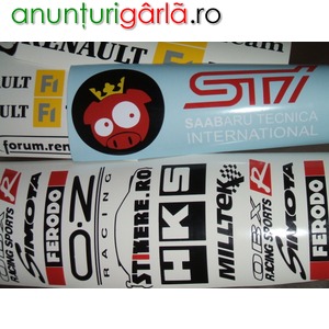 Imagine anunţ Stickere auto/moto , decorative, stickere personalizate , imprimari colant.