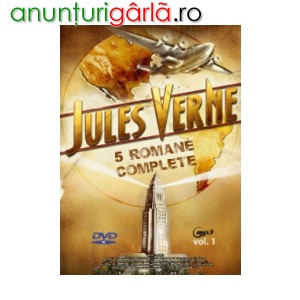 Imagine anunţ 5 romane complete ale lui Jules Verne pe un singur DVD
