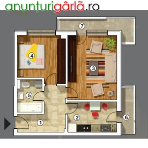 Imagine anunţ Rahova -2 camere-dezvoltator-rezidential-0% comision 43500 euro