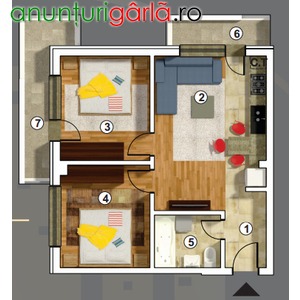 Imagine anunţ Rahova -3 camere-dezvoltator-rezidential-0% comision 44500