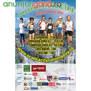 Imagine anunţ Oradea City Running Day editia a II-a