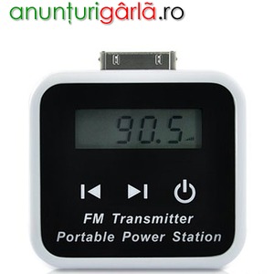Imagine anunţ Incarcator solar iPhone., iPed, iPod cu modulator FM