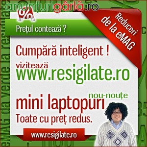 Imagine anunţ Mini laptopuri ieftine pe Resigilate.ro