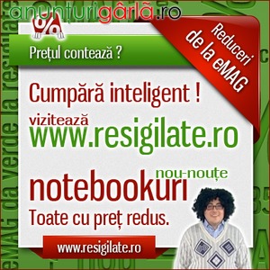 Imagine anunţ Notebookuri ieftine pe Resigilate.ro
