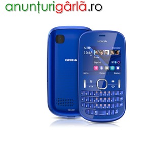 Imagine anunţ Nokia Asha 201 Blue