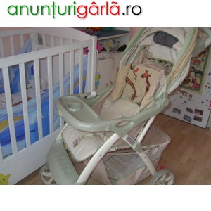 Imagine anunţ Carucior bebe Baby Trend culoarea crem