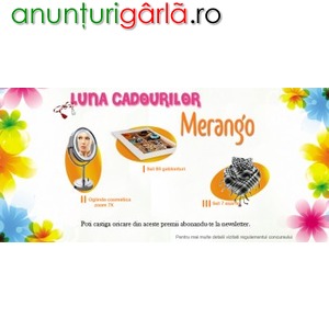 Imagine anunţ Concurs luna Martie www.merango.ro