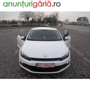 Imagine anunţ VW Scirocco alb , extra full dsg, diesel