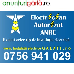 Imagine anunţ Electrician autorizat Galati si instalatii electrice
