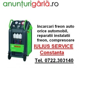Imagine anunţ Incarcare freon auto A/C, Iulius Service, Constanta