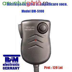 Imagine anunţ Microfon Statie Radio CB cu ecou si amplificare voce (modulatie) TEAM GERMANY