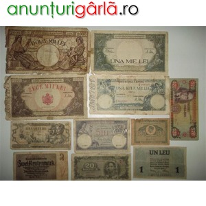 Imagine anunţ De vanzare bancnote vechi pt. colectionari