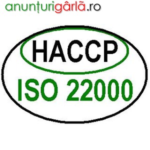Imagine anunţ HACCP / ISO 22000 - servicii de implementare si auditare