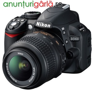 Imagine anunţ Nikon D3100 kit 18-55mm VR aproape nou 950 lei