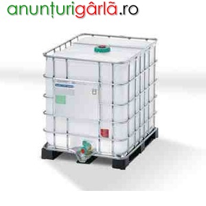 Vand rezervoare cubice de plastic, cu grilaj fier, de 1000 l, IBC - Agricultura, din Timisoara, Timis