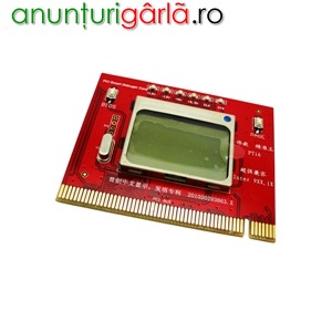 Imagine anunţ Card diagnoza calculator D1-4 PCI Debug Card cu display LCD