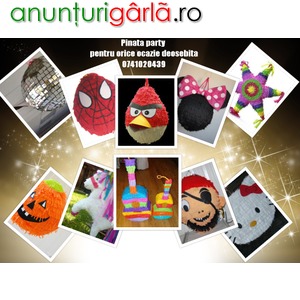 Imagine anunţ Pinata party, piñata pentru petreceri si evenimente