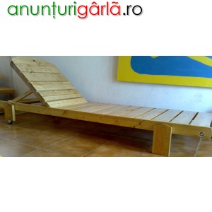 Imagine anunţ mobilier plaja din lemn in rate