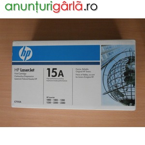 Imagine anunţ Cartus toner HP C7115A (15A), ORIGINAL (Hewlett - Packard), SIGILAT !!