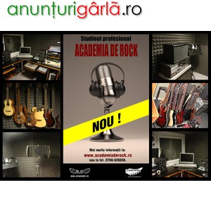 Imagine anunţ Imprimari audio-video profesionale - Academia de Rock
