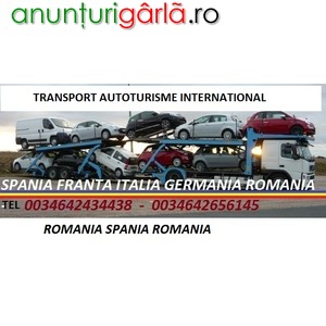 Imagine anunţ TRANSPORT AUTOTURISME SPANIA GERMANIA ROMANIA
