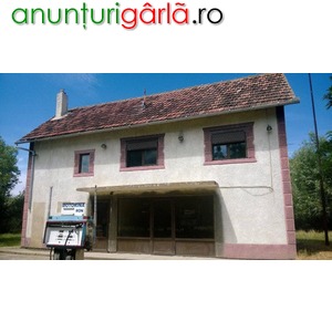 Imagine anunţ Vand Casa+Cladire Comerciala+Statie Peco in Carpinis, jud.Timis-1000mp