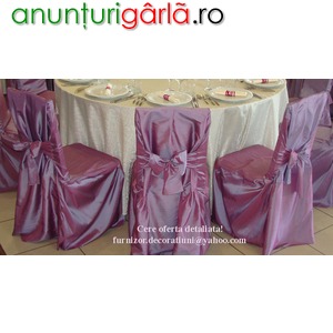 Imagine anunţ Vand huse scaune din tafta lila